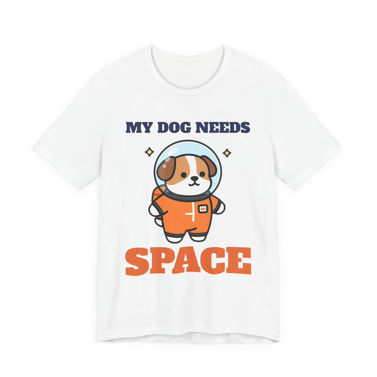 Astronaut Dog Tee my dog needs space shirt tee on white