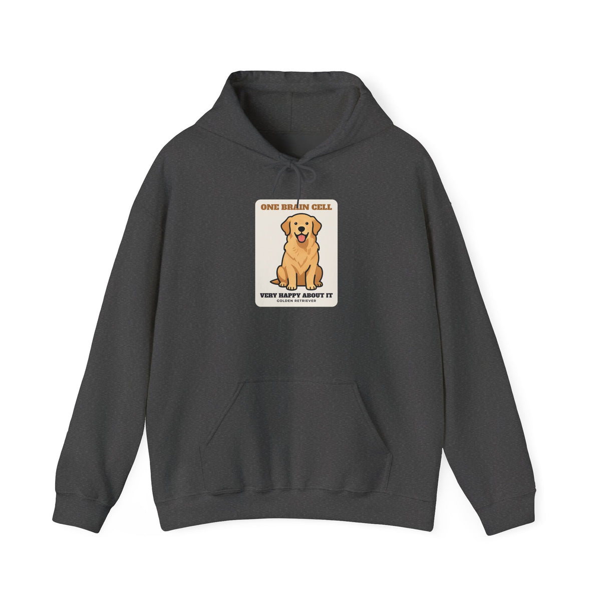 One Brain Cell, Very Happy About It Golden Retriever Hoodie | Golden Retriever Gift