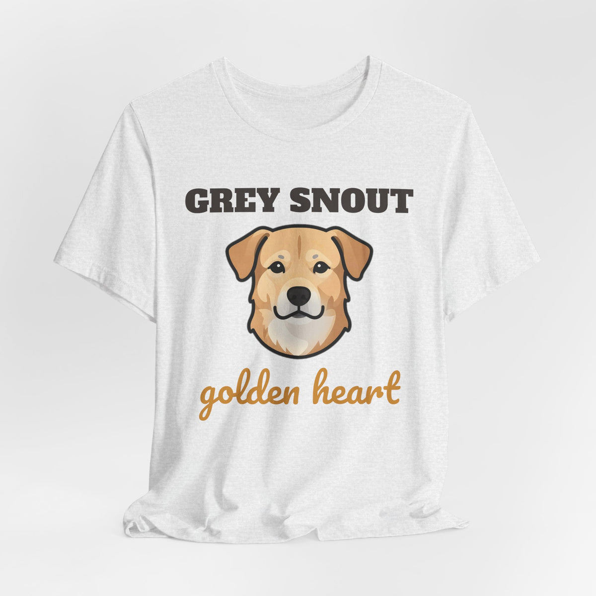 Senior Dog Gift Shirt - Grey Snout, Golden Heart Tee | Old Dog Gift