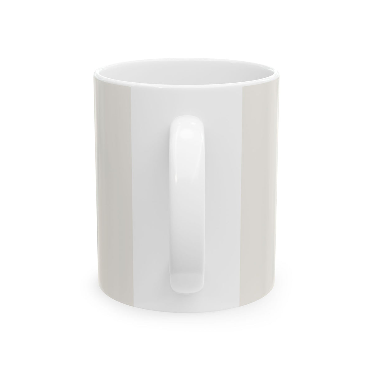Run Now, Brunch Later running mug, side view with handle
