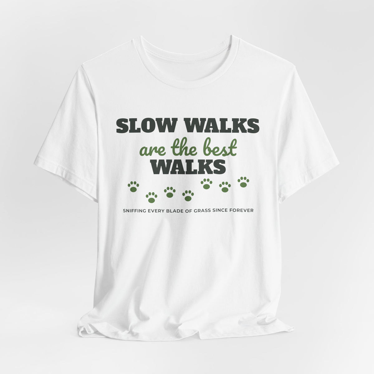 Old Dog Shirt - Slow Walks Are the Best Walks Tee | Senior Dog Gift