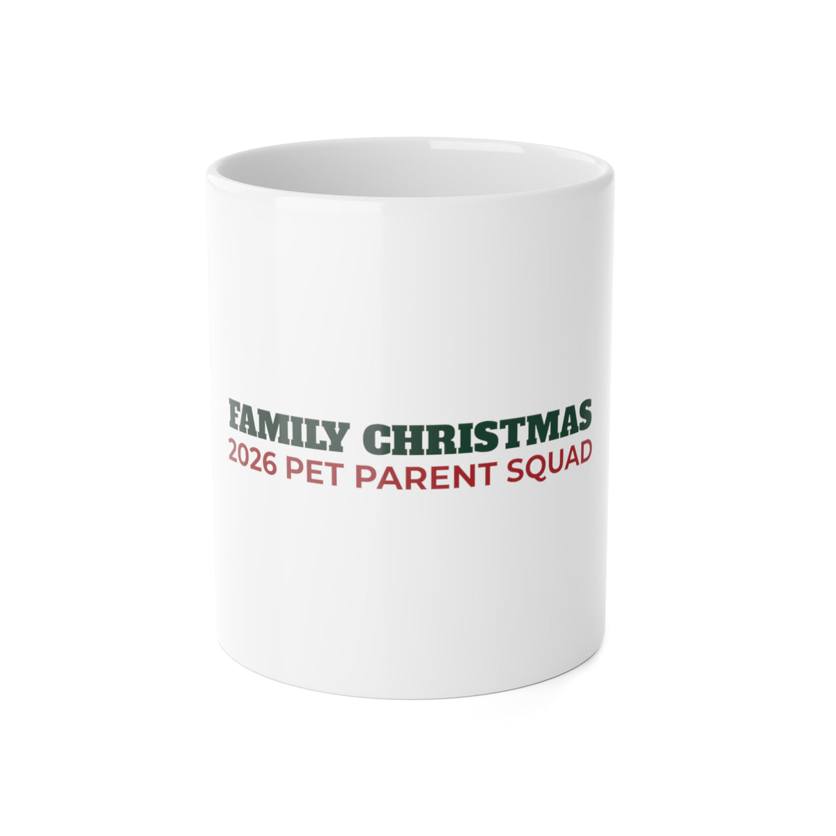 Family Christmas 2026 Pet Parent Squad Mug, Matching Holiday Mug for Dog Cat Parents, Family Pet Lover Christmas Mug Gift
