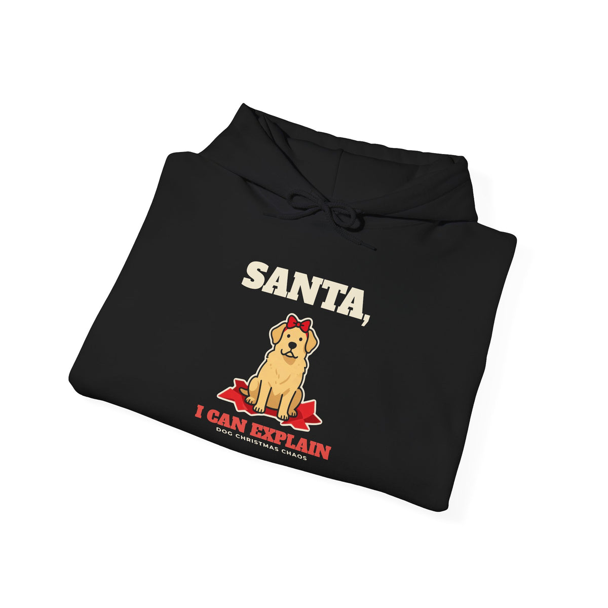 Funny Dog Christmas Hoodie, Santa I Can Explain Dog Hoodie, Dog Mom Christmas Gift, Dog Dad Holiday Hoodie, Naughty Dog Lover Gift
