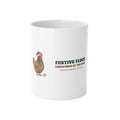 Chicken Christmas Mug, Festive Flock Chicken Keeper Mug, Hen Lover Holiday Gift, Backyard Chicken Mom Mug, Farm Christmas Mug