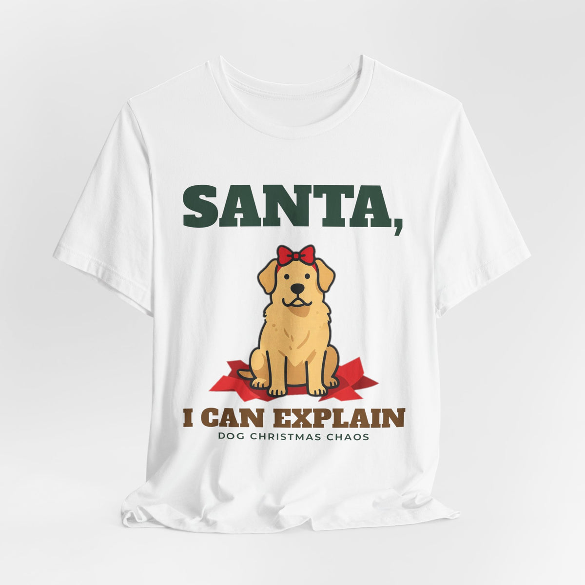 Funny Dog Christmas Shirt, Santa I Can Explain Dog Tee, Dog Mom Christmas Gift, Dog Dad Holiday T-Shirt, Naughty Dog Lover Gift
