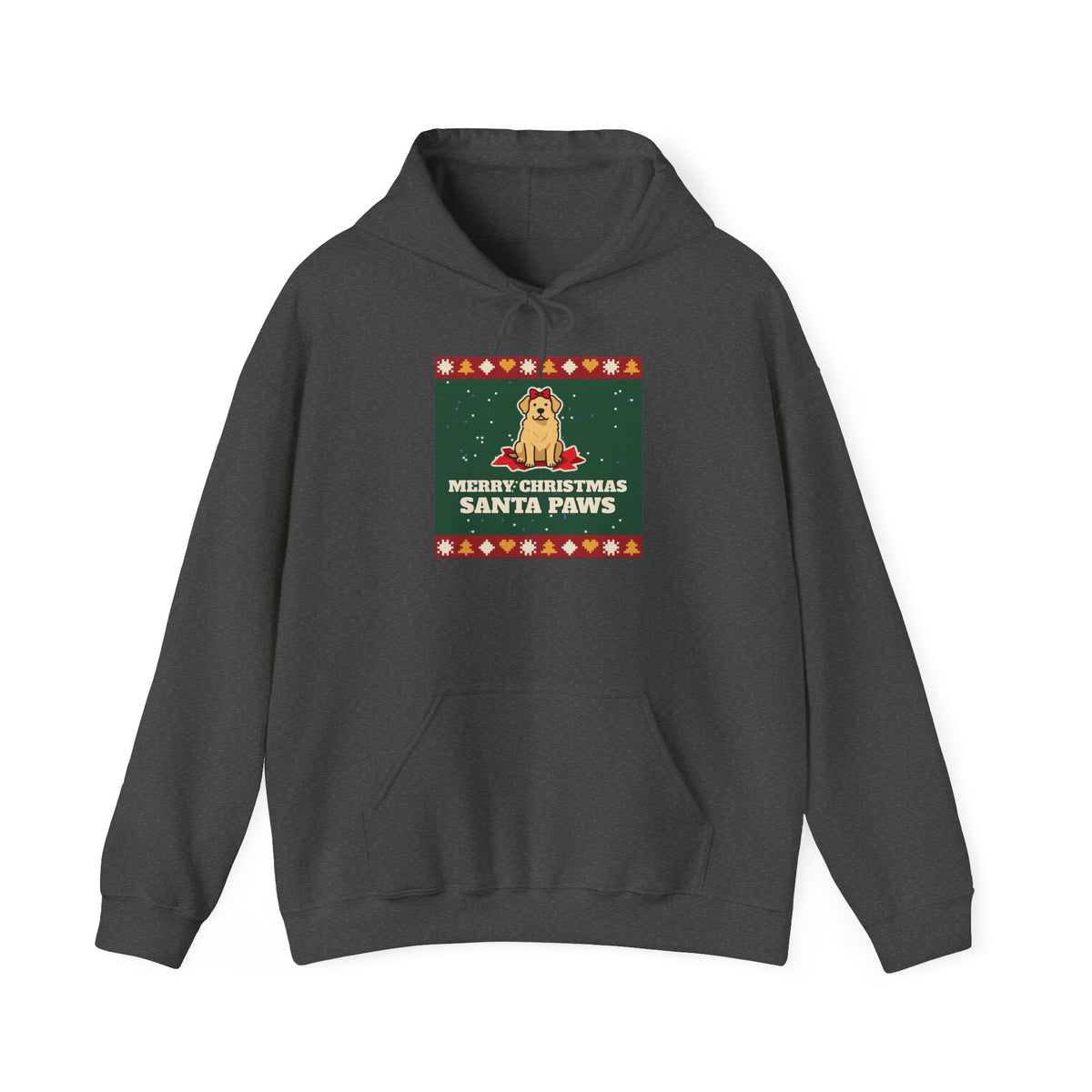 Santa Paws Ugly Christmas Sweater Hoodie