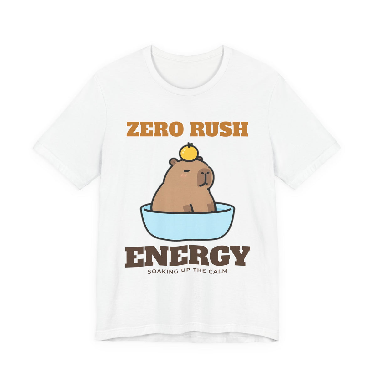 Zero Rush Energy capybara shirt tee on white