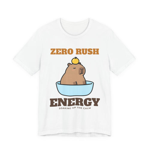 Zero Rush Energy capybara shirt tee on white