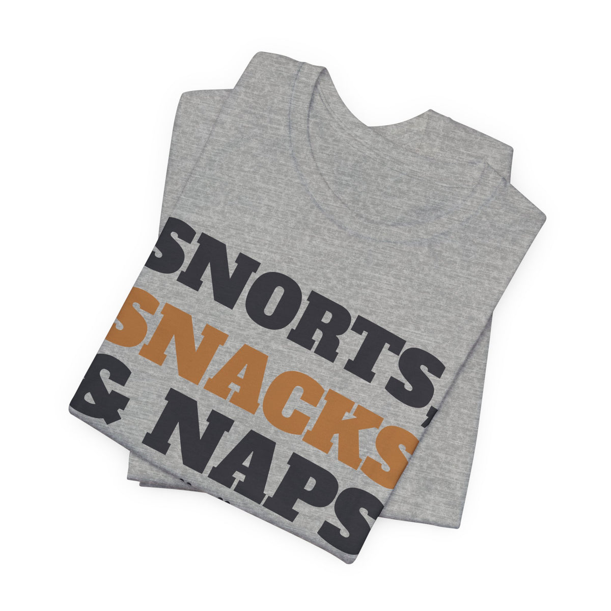 Pug Shirt, Snorts Snacks and Naps Funny Pug Tee, Pug Mom Gift, Pug Dad T-Shirt, Pug Lover Gift