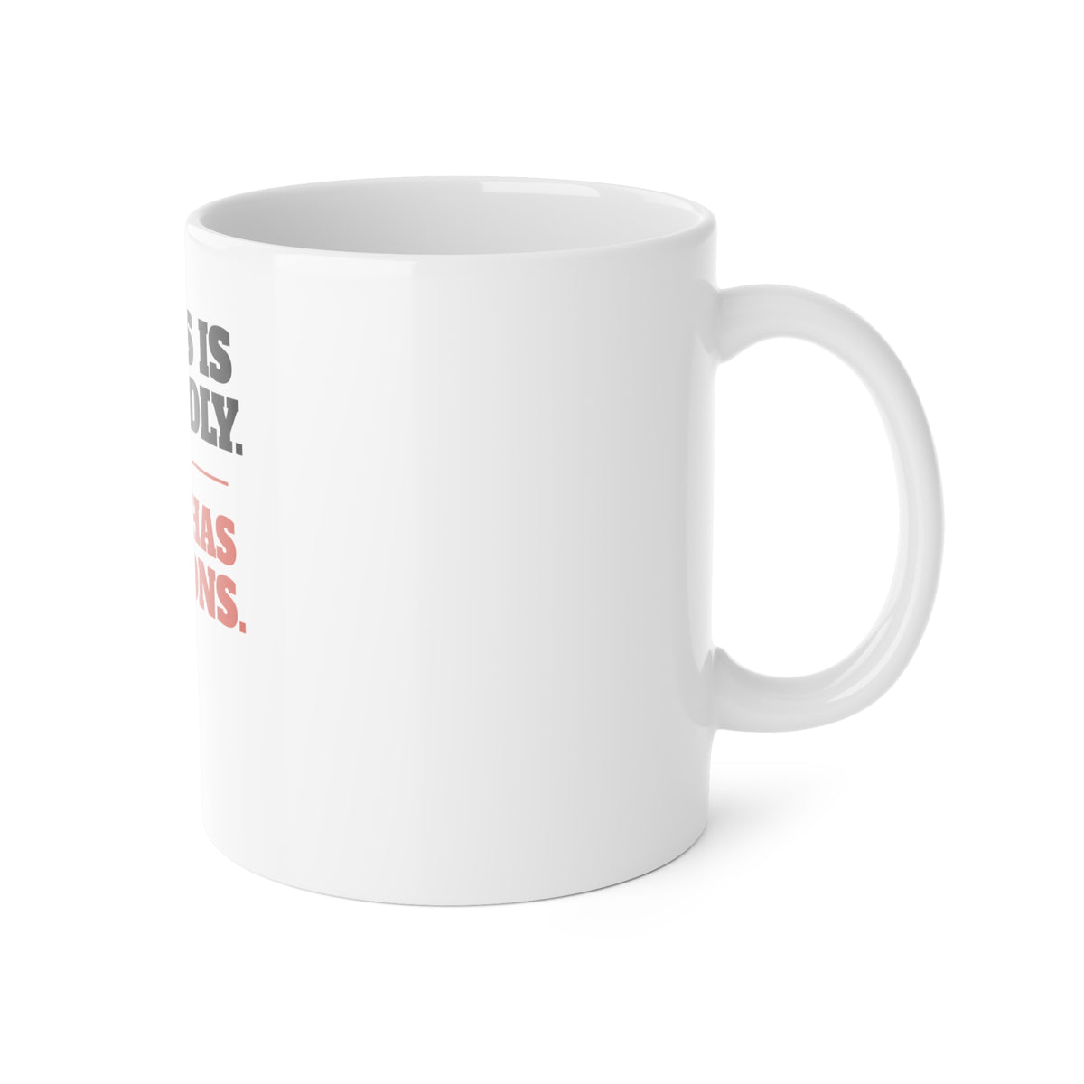 Reactive Dog Mug - Yours Is Friendly, Mine Has Opinions Coffee Cup | Dog Trainer Gift