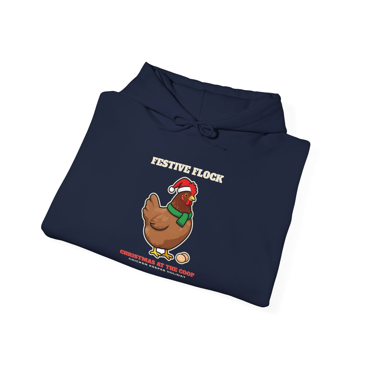 Festive Flock Chicken Christmas Hoodie