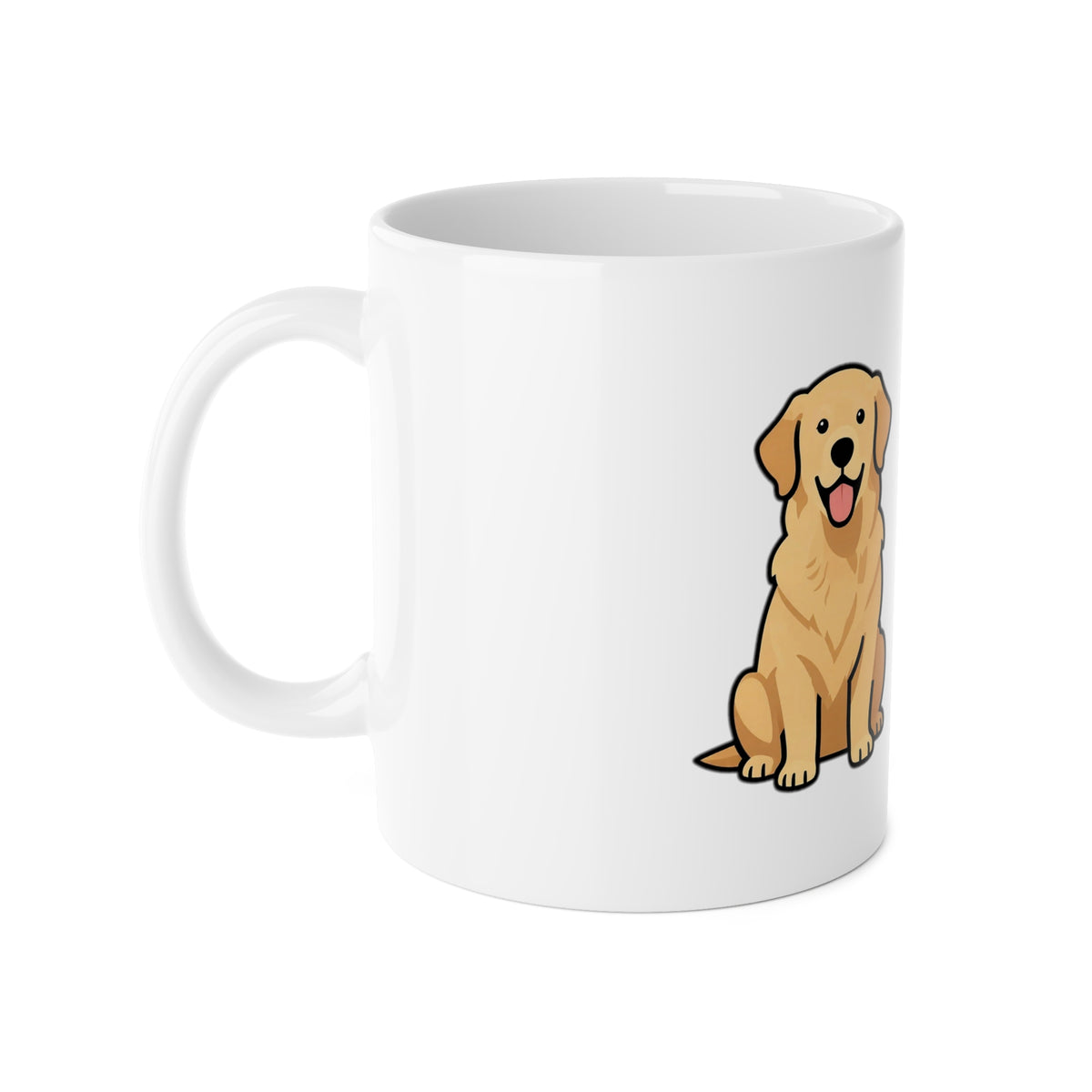 One Brain Cell, Very Happy About It Golden Retriever Mug | Golden Retriever Gift