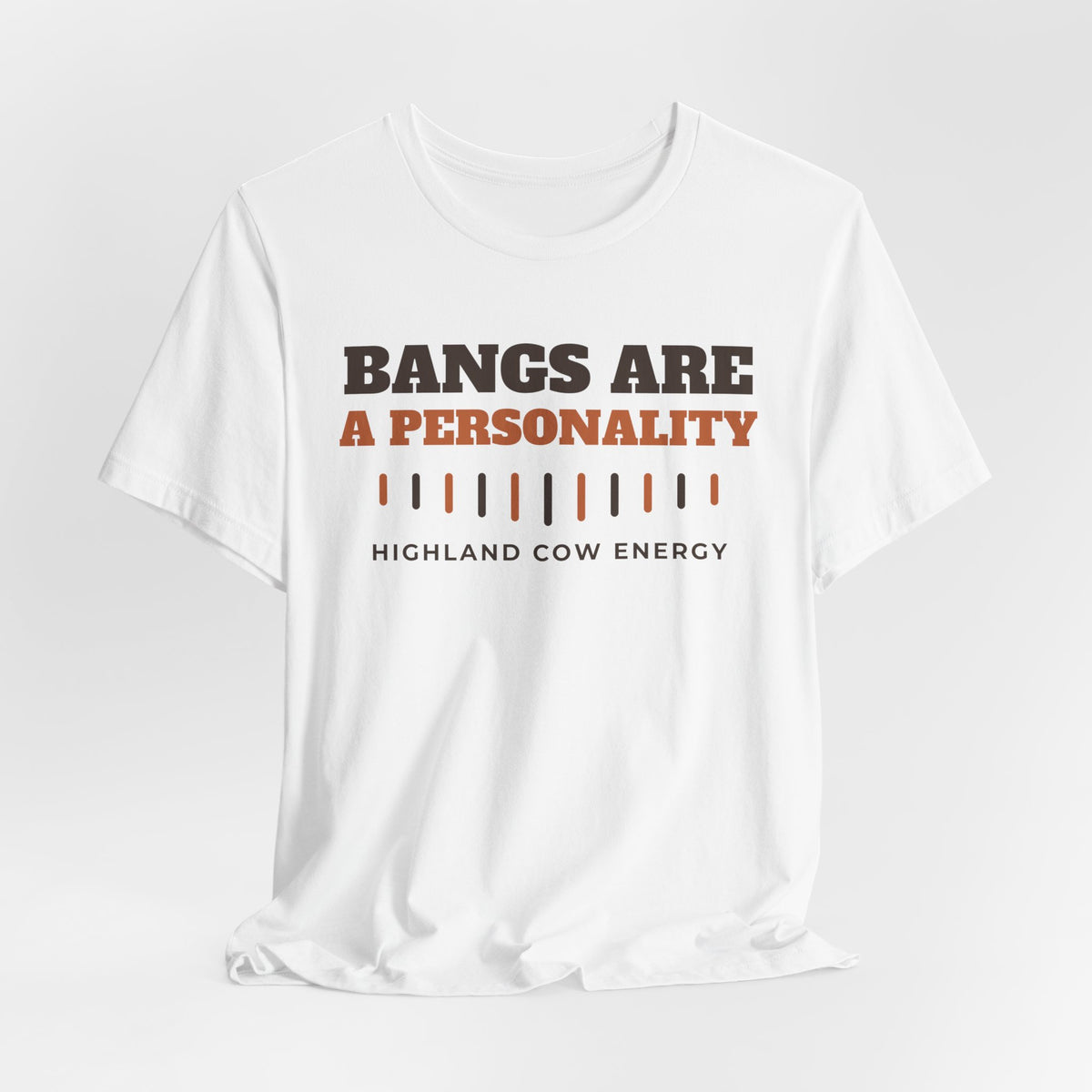 Highland Cow Shirt - Bangs Are a Personality Tee | Highland Cow Gift