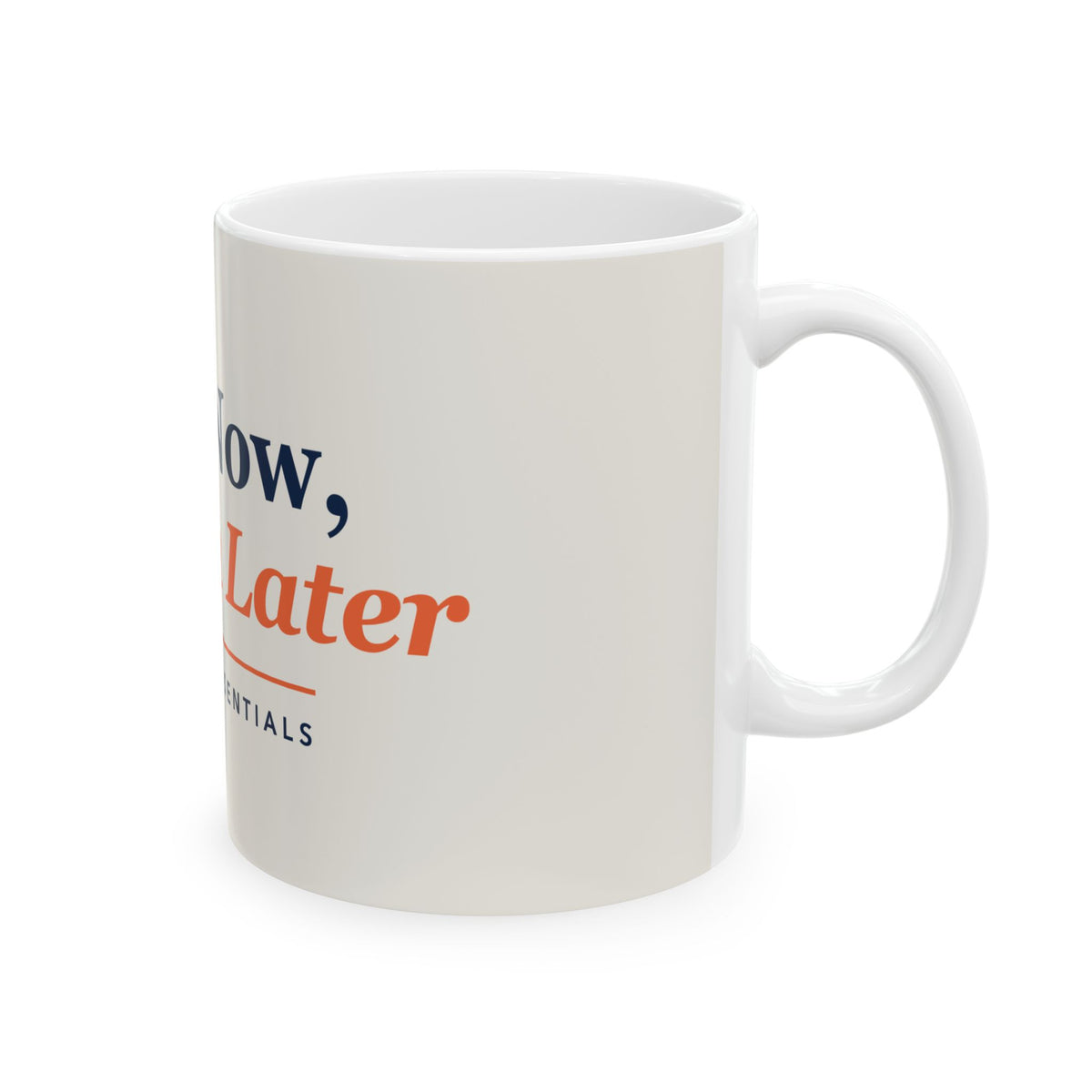 Running Mug - Run Now, Brunch Later Coffee Cup | Gift for Runners