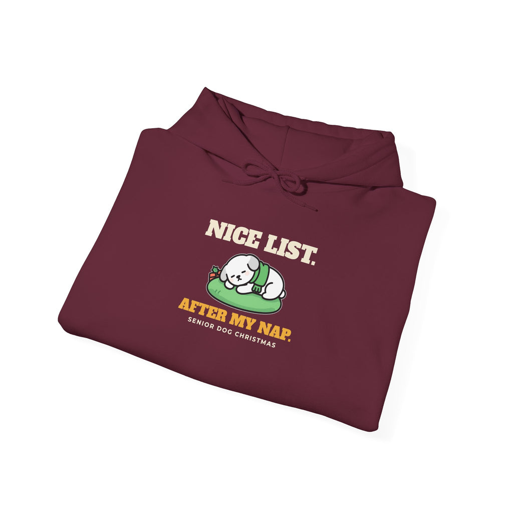 Dog Christmas Hoodie - Nice List After My Nap | Dog Dad Christmas Gift