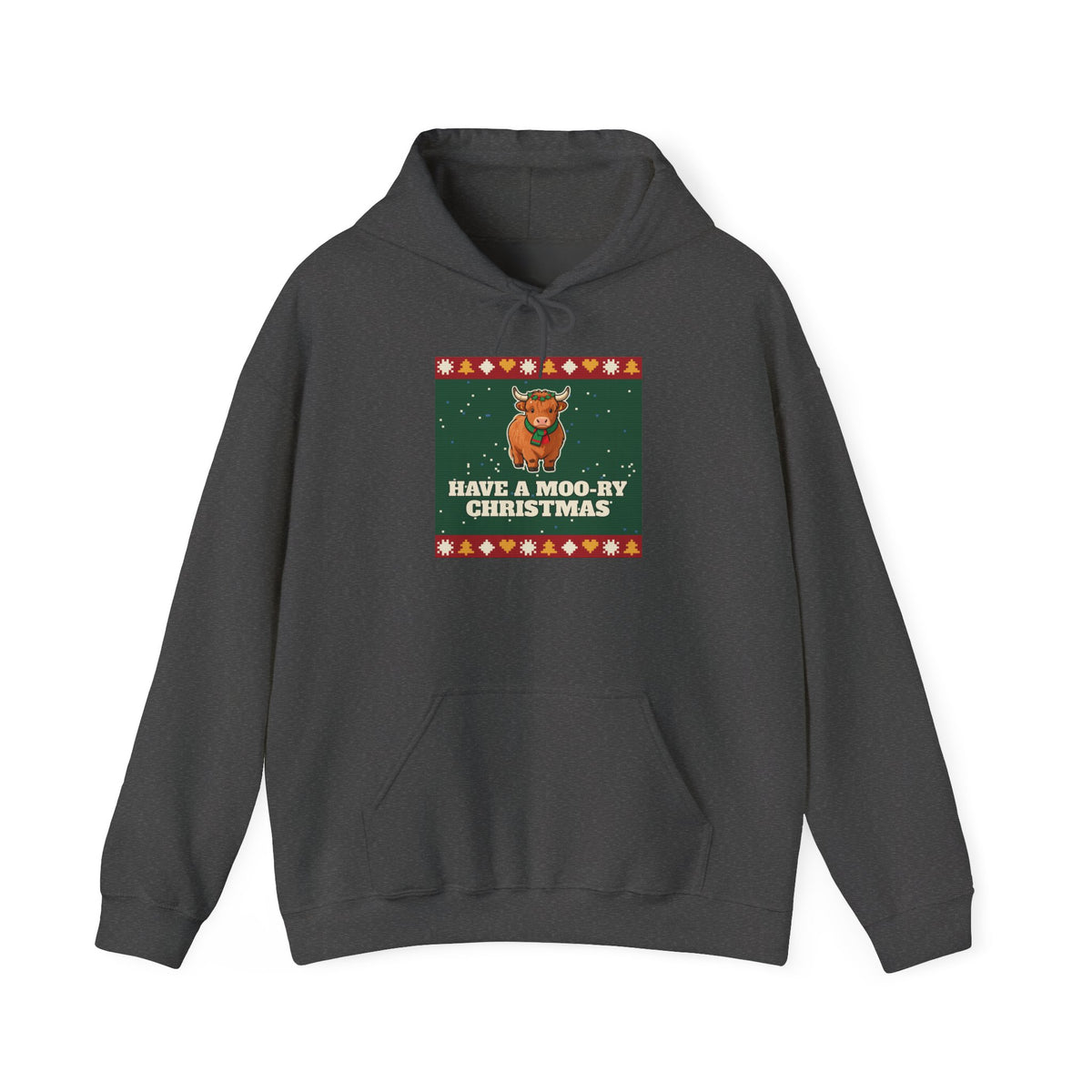 Moo-ry Christmas Ugly Sweater Hoodie