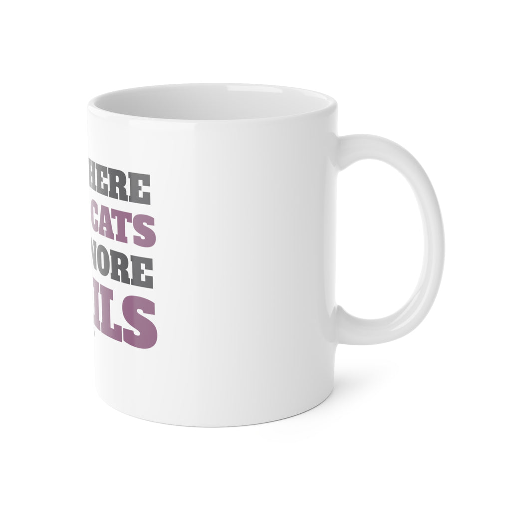 Funny Cat Mug - I Came Here to Pet Cats and Ignore Emails Coffee Cup | Cat Lover Gift