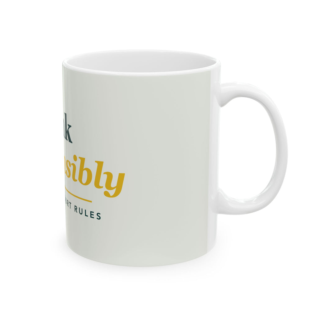 Pickleball Mug - Dink Responsibly Coffee Cup | Pickleball Gift