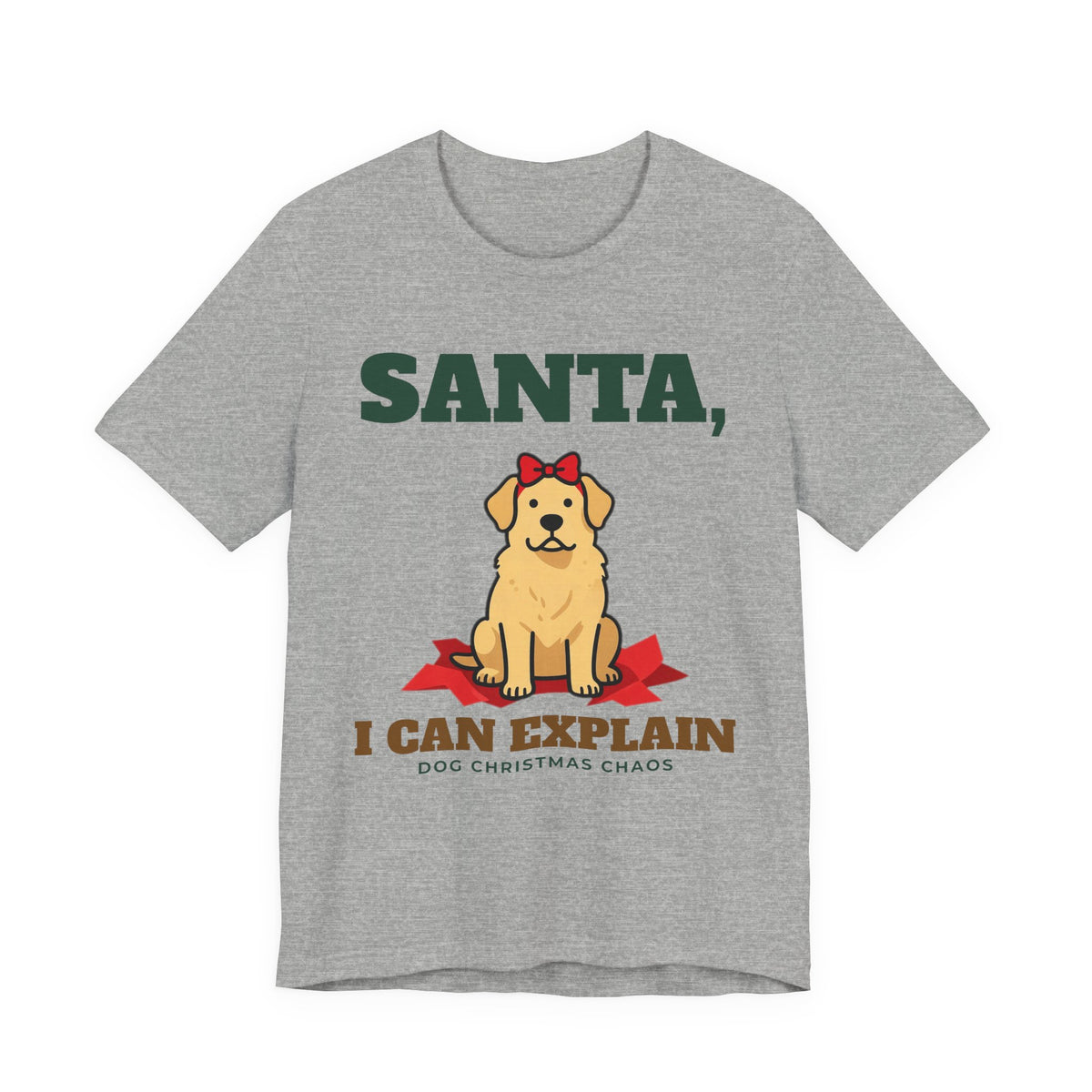 Funny Dog Christmas Shirt, Santa I Can Explain Dog Tee, Dog Mom Christmas Gift, Dog Dad Holiday T-Shirt, Naughty Dog Lover Gift