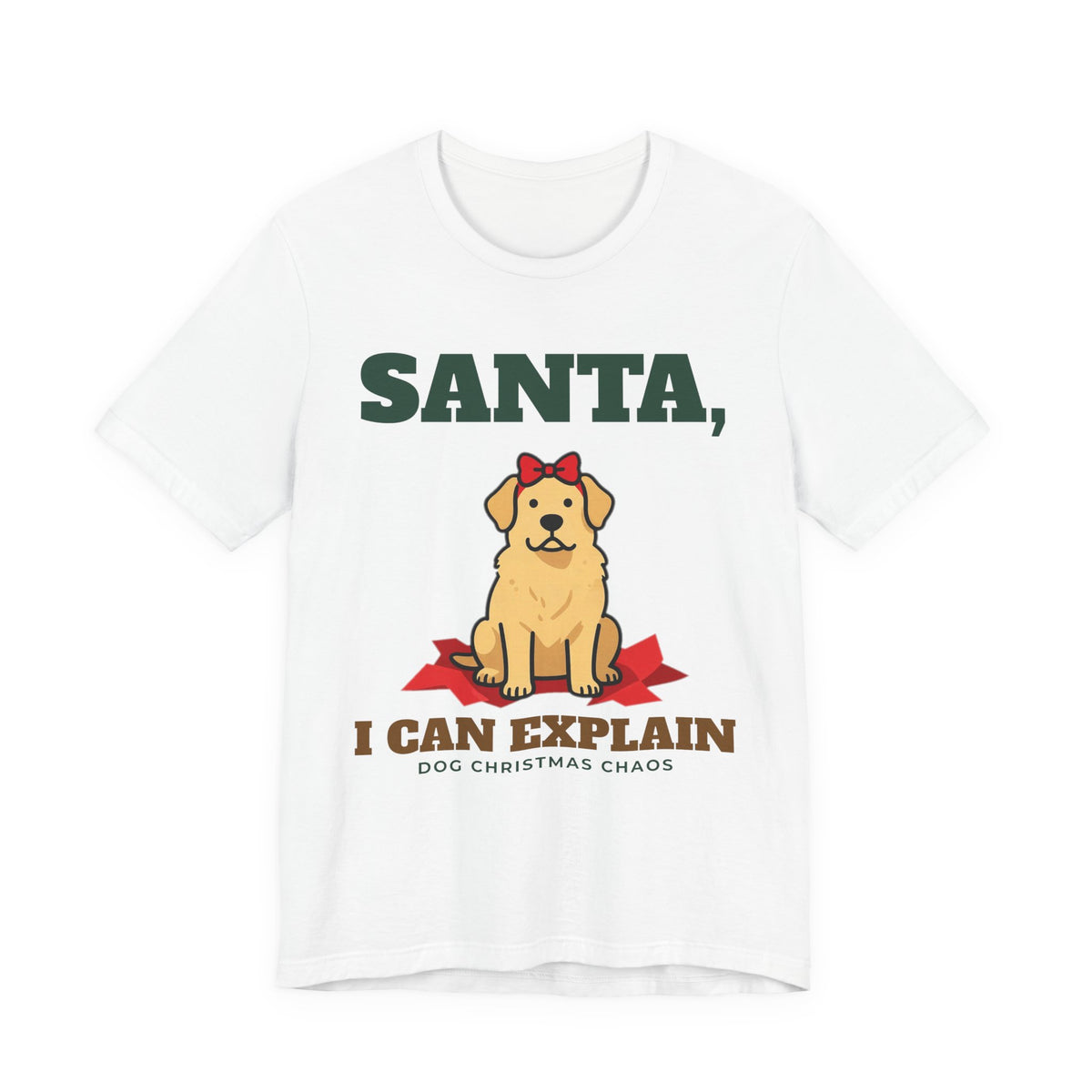 Funny Dog Christmas Shirt, Santa I Can Explain Dog Tee, Dog Mom Christmas Gift, Dog Dad Holiday T-Shirt, Naughty Dog Lover Gift