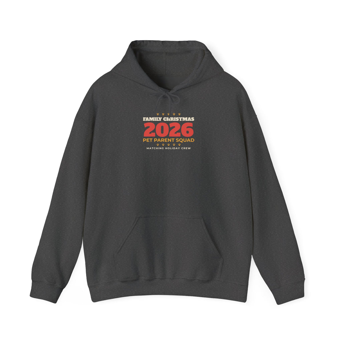 Family Christmas 2026 Pet Parent Squad Hoodie, Matching Holiday Hoodie for Dog Cat Parents, Family Pet Lover Christmas Pajama Hoodie Gift
