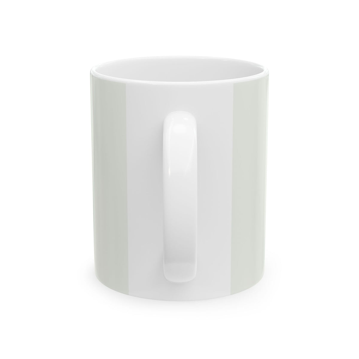 Dink Responsibly pickleball mug, side view with handle