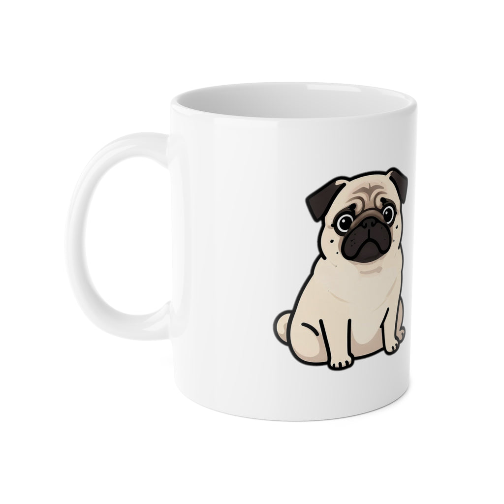 Pug Mug, I'm Not Lazy I'm on Energy Saving Mode Coffee Cup, Funny Pug Mom Gift, Pug Dad Gift, Pug Lover Ceramic Mug 11oz