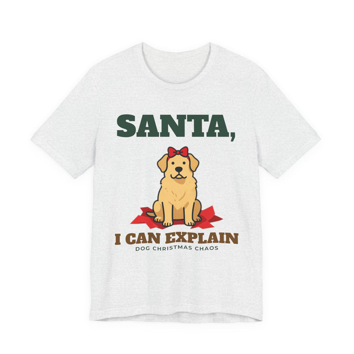 Funny Dog Christmas Shirt, Santa I Can Explain Dog Tee, Dog Mom Christmas Gift, Dog Dad Holiday T-Shirt, Naughty Dog Lover Gift