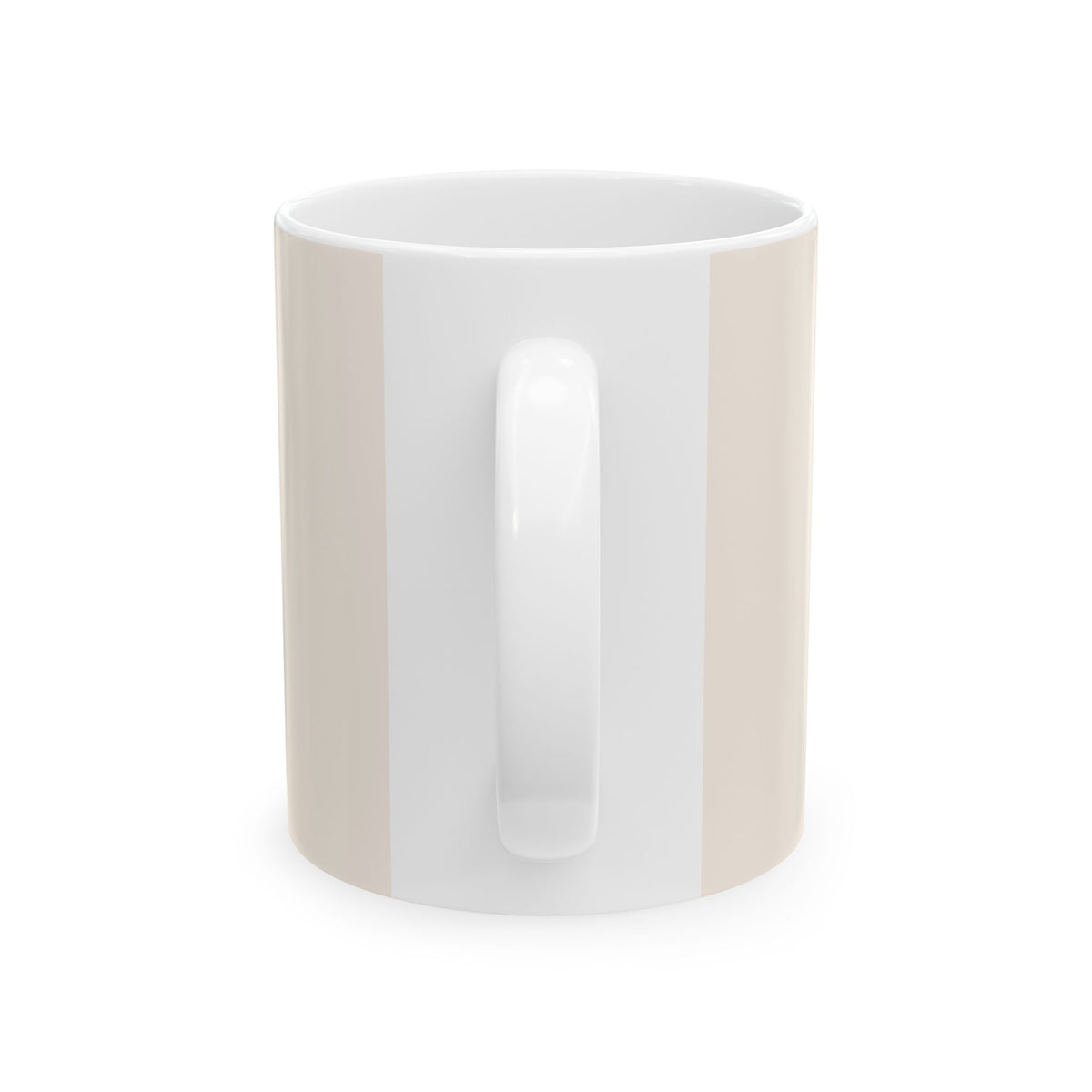 Draw, Discard, Repeat mahjong coffee mug, side view with handle