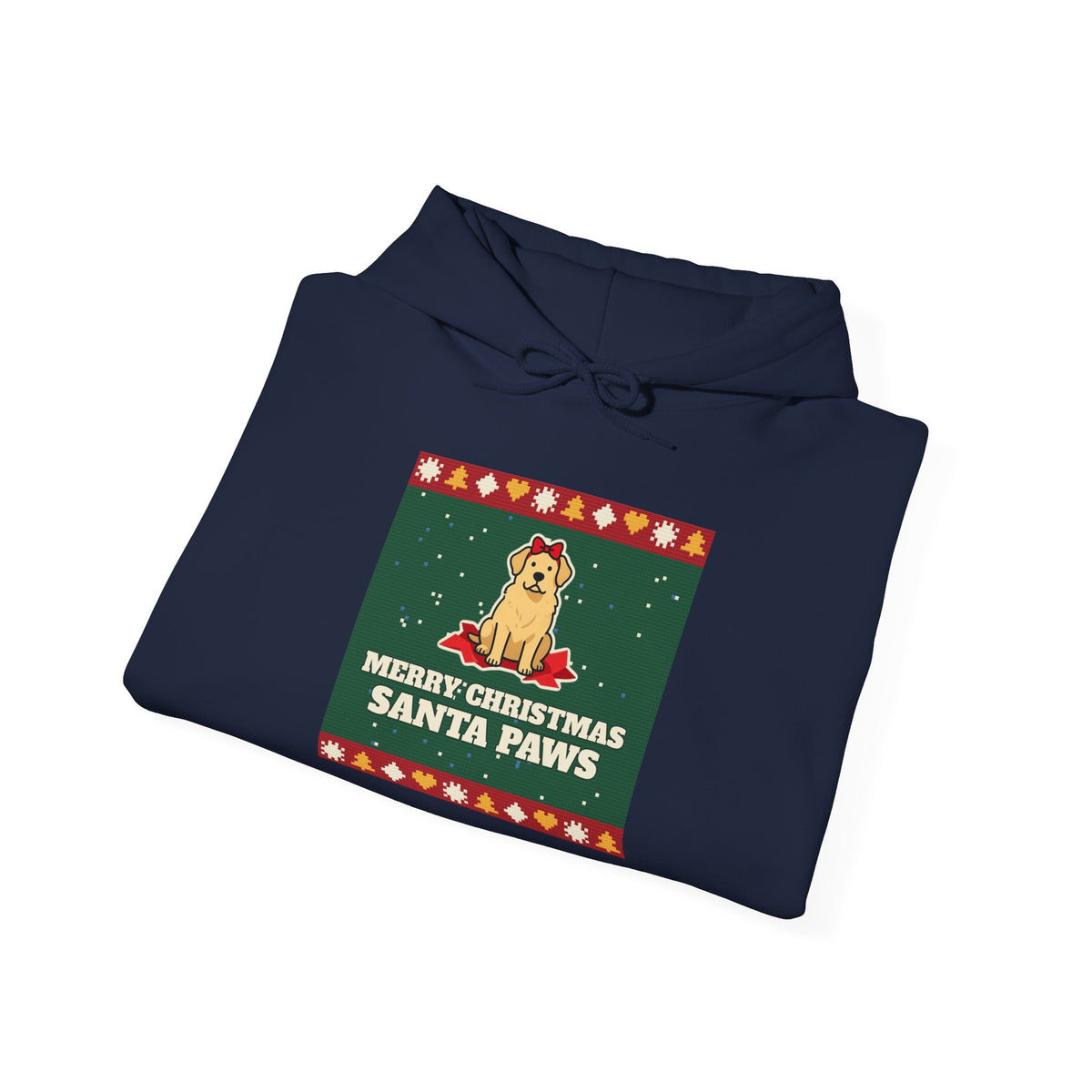 Santa Paws Ugly Christmas Sweater Hoodie