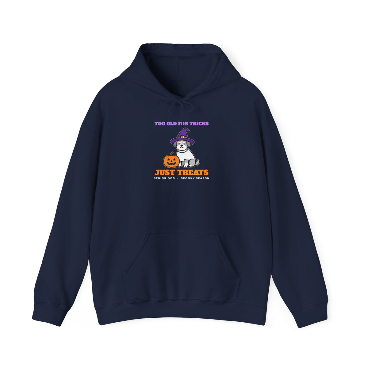Halloween Dog Hoodie - Too Old for Tricks, Just Treats | Senior Dog Gift