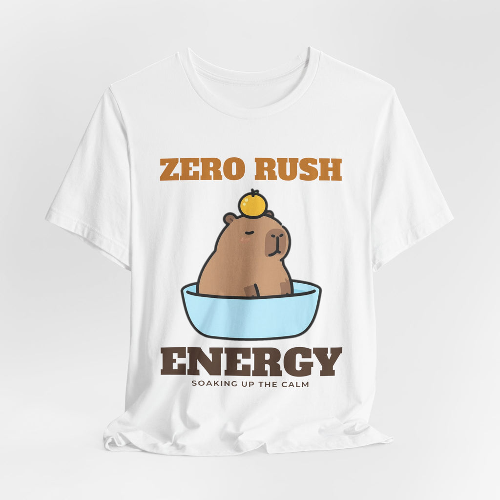 Capybara Shirt - Zero Rush Energy Tee | Capybara Lover Gift
