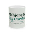 Mahjong Gift Mug - Mahjong Is My Cardio Coffee Cup - original mug design by Pastime Goods