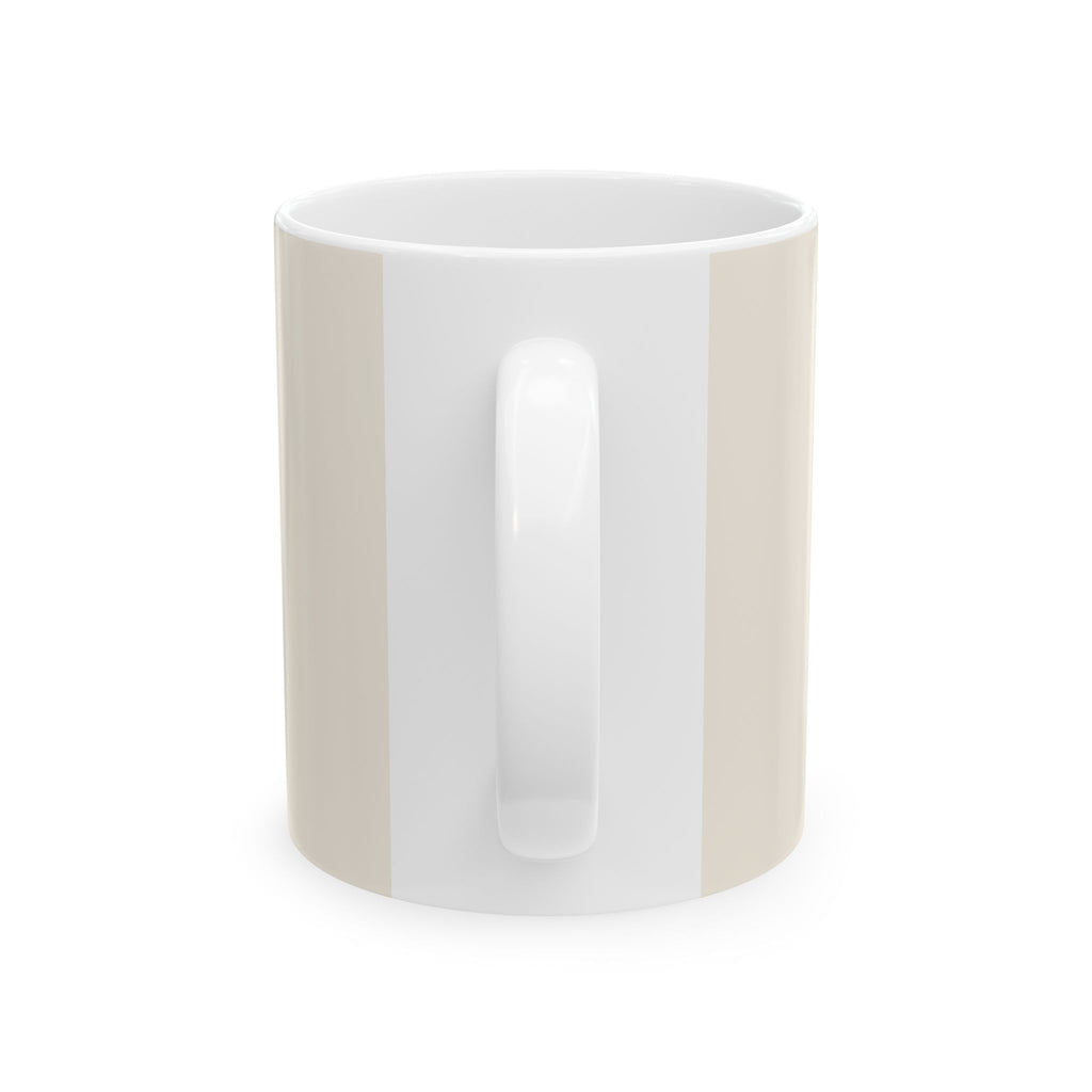 I Came, I Pung, I Conquered funny mahjong mug, side view with handle