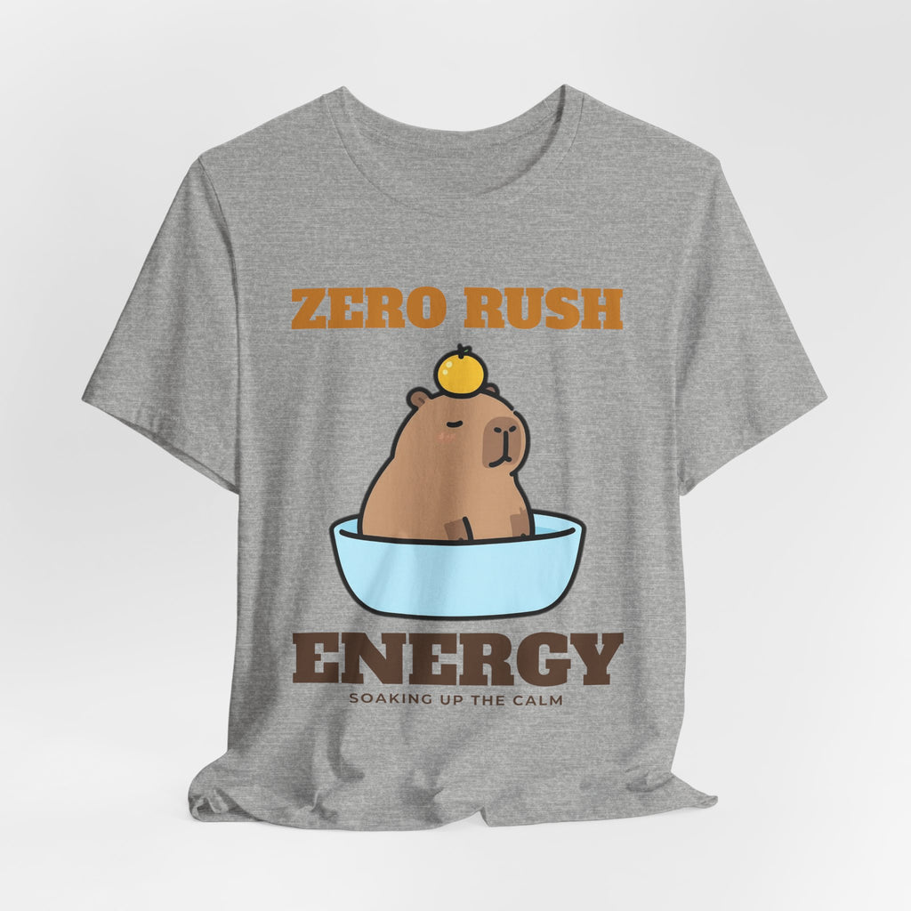 Capybara Shirt - Zero Rush Energy Tee | Capybara Lover Gift